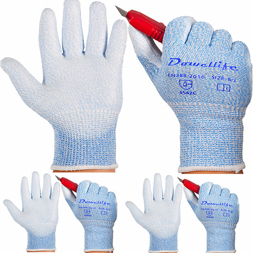 Dowellife Cut Resistant Gloves-Food Grade Level 5 Protection